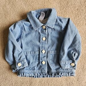 Girl's Baby GAP Lined Denim Jacket